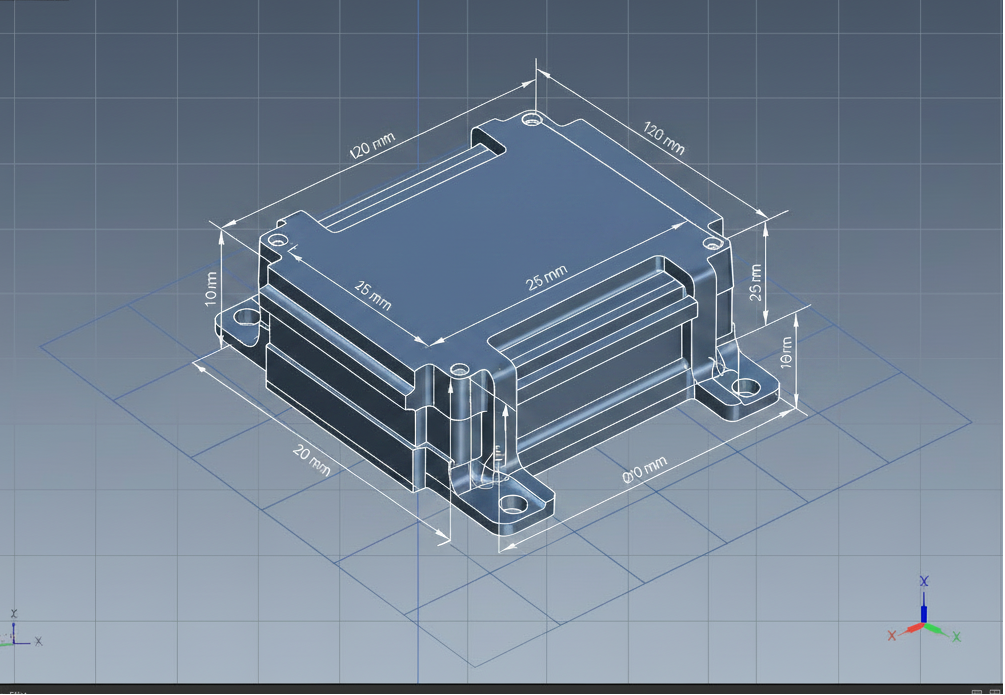 Autodesk Fusion 360 met maatlijnen