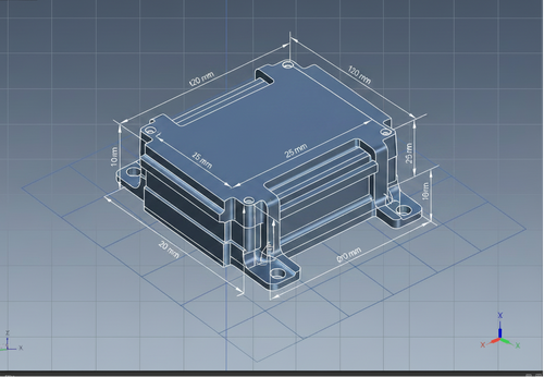 Autodesk Fusion 360 met maatlijnen